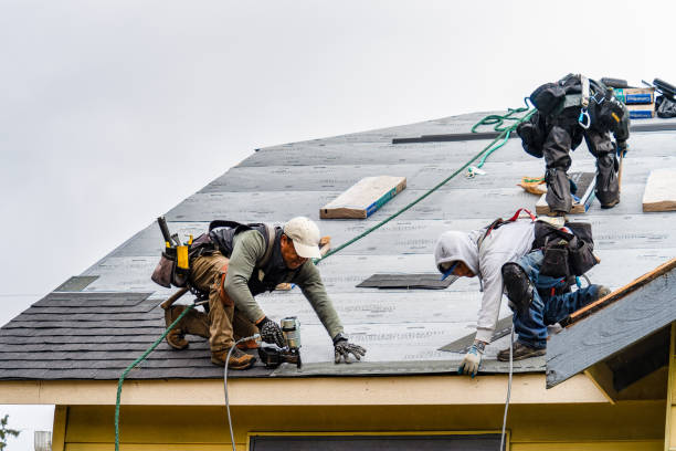 Professional Gutter Installation technician working in Wadena, MN